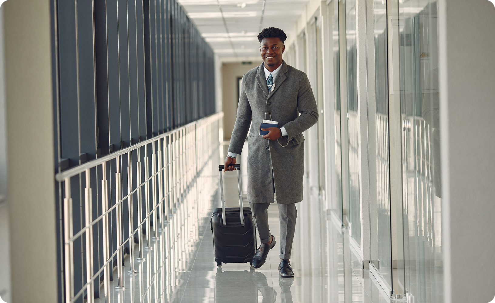 Walking guy airport